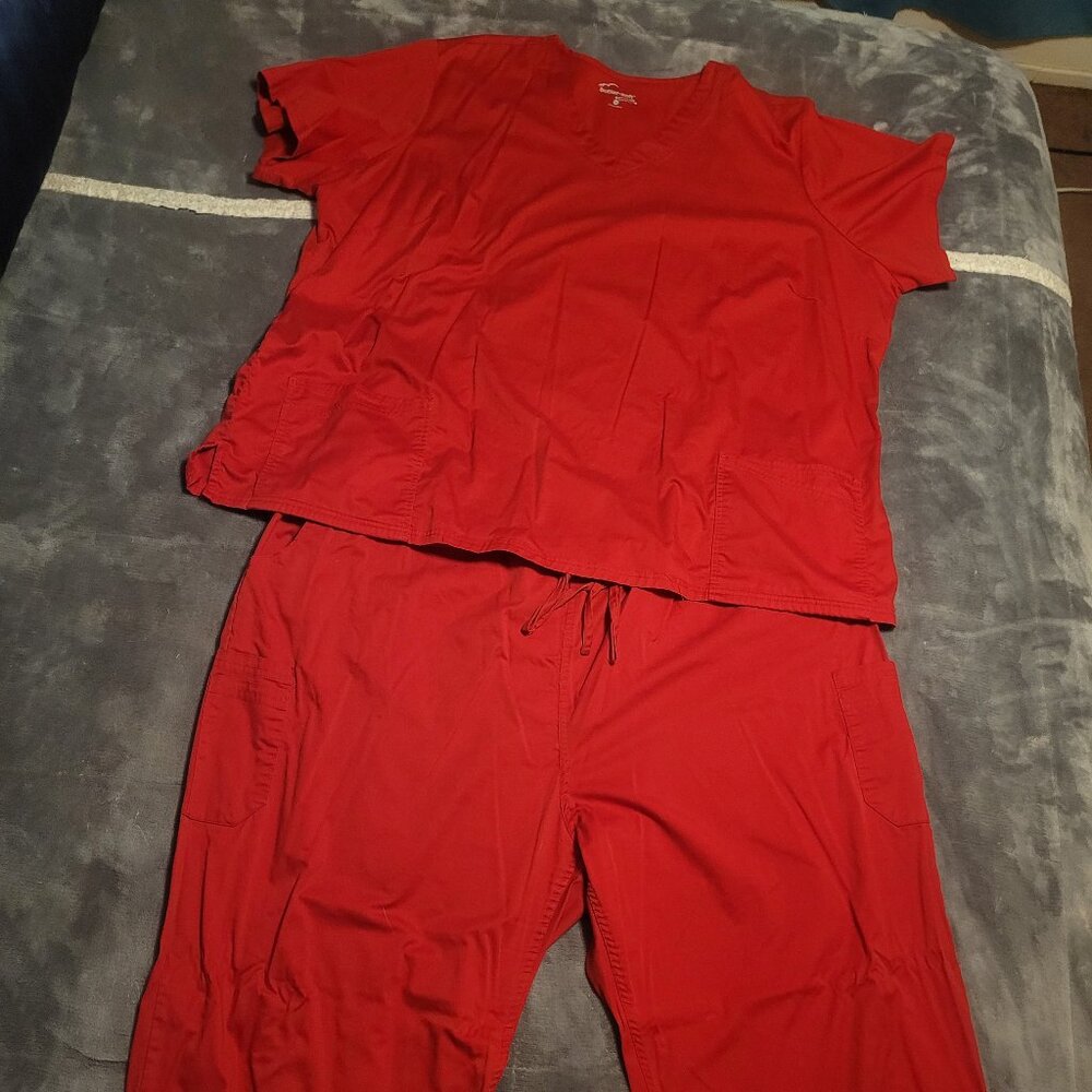 Red Butter Soft scrub set